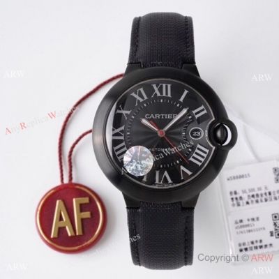 AF Factory Swiss Made Ballon Bleu Cartier 2824 42mm Watch So Black